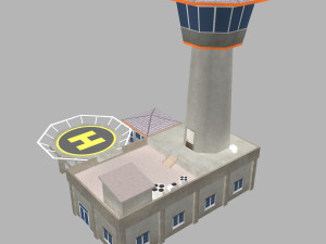 air traffic control tower Modèle 3D