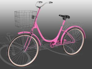 ladies bicycle 3D 模型