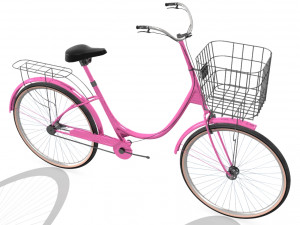 ladies bicycle 3D 模型