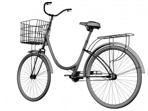 ladies bicycle 3D 模型