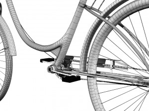 ladies bicycle 3D 模型