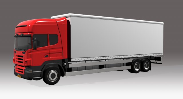 truck 3D Модель .c4d .max .obj .3ds .fbx .stl .blend 