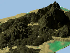 島 3Dモデル