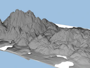 島 3Dモデル