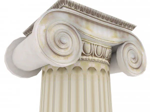 ローマのイオンピラーの低ポリ 3Dモデル