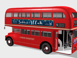 london bus Modelo 3D