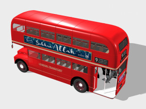 london bus Modelo 3D