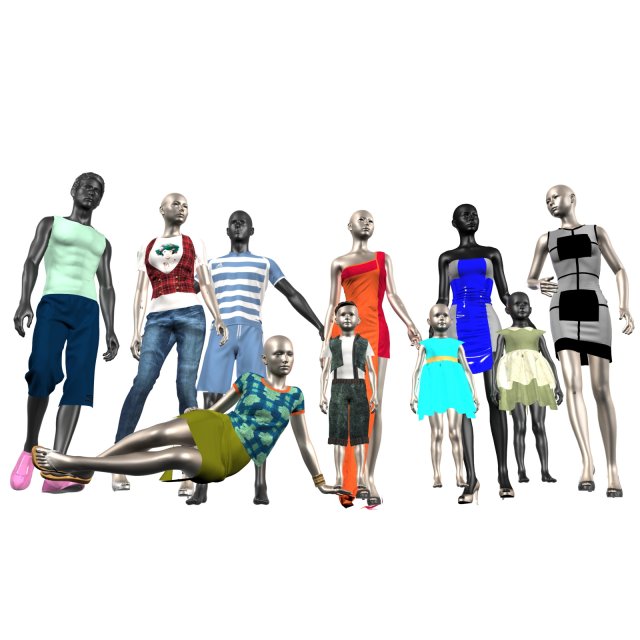 mannequins Modèle 3D .c4d .max .obj .3ds .fbx .stl .blend 
