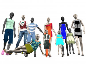 mannequins 3D Model