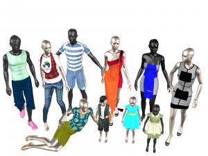 mannequins Modèle 3D