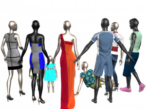 mannequins Modèle 3D
