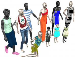mannequins Modèle 3D