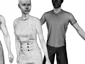mannequins Modèle 3D