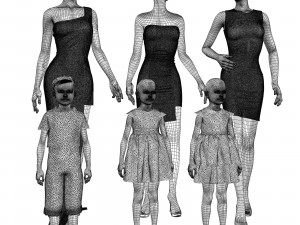 mannequins Modèle 3D