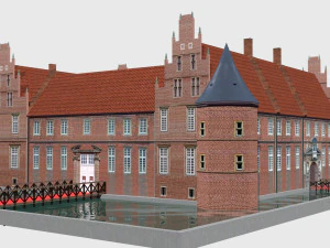 Schloss Herten, Deutschland 3D Modell