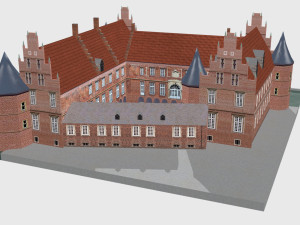 schloss herten castle germany 3D Модель