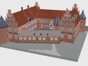 schloss herten castle germany 3D Model