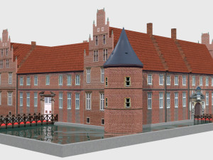schloss herten castle germany 3D Модель
