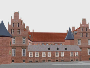 schloss herten castle germany 3D Модель