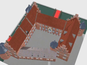 schloss herten castle germany 3D Model
