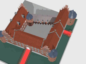 schloss herten castle germany 3D Model