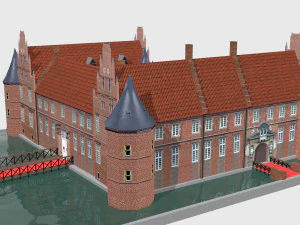 schloss herten castle germany 3D Model