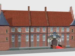 schloss herten castle germany 3D Модель