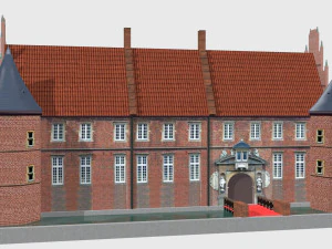 schloss herten castle germany 3D Model