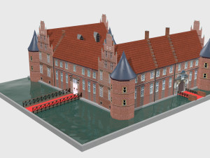 schloss herten castle germany 3D Модель