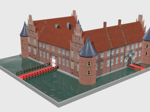 schloss herten castle germany 3D Model