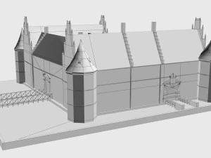 schloss herten castle germany 3D Model