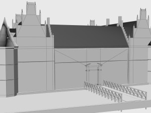 schloss herten castle germany 3D Модель