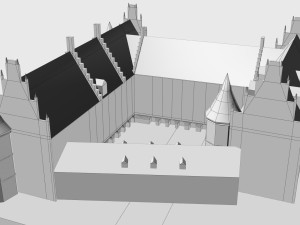 schloss herten castle germany 3D Модель