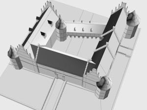 schloss herten castle germany 3D Модель