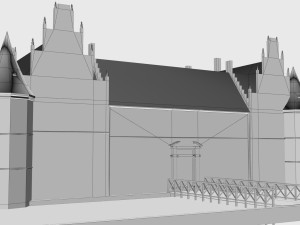 schloss herten castle germany 3D Модель