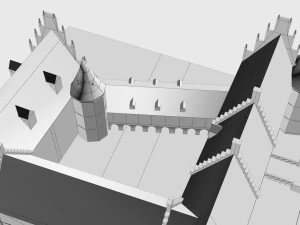 schloss herten castle germany 3D Model