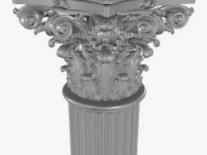 coluna cor&iacute;ntia Modelo 3D