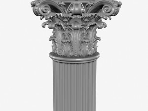 corinthian column 3D Модель
