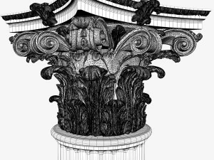 corinthian column 3D Model