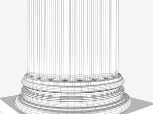 corinthian column 3D Модель