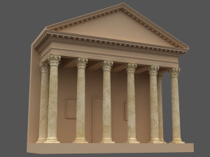corinthian column 02 3D 모델