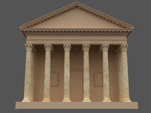corinthian column 02 3D 모델