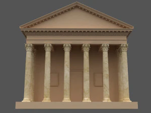 corinthian column 02 3D Model