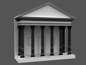corinthian column 02 3D 모델