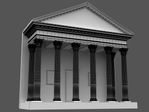 corinthian column 02 3D 모델