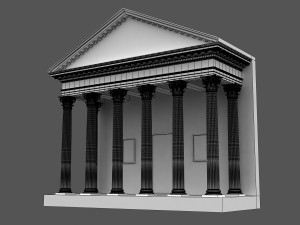 corinthian column 02 3D 모델