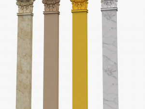 corinthian column 04 3D Model