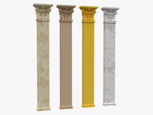 corinthian column 04 Model 3D