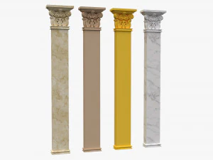 corinthian column 04 3D Model