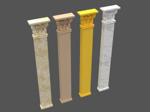 corinthian column 04 3D Model